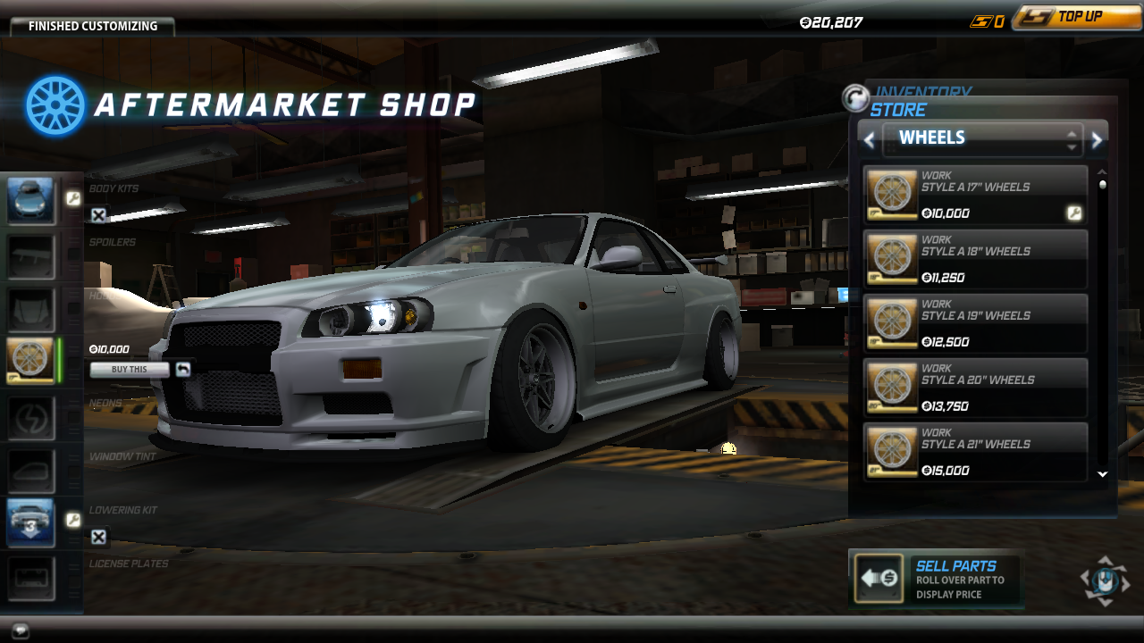 Need For Speed World Properly Stretched Rims
