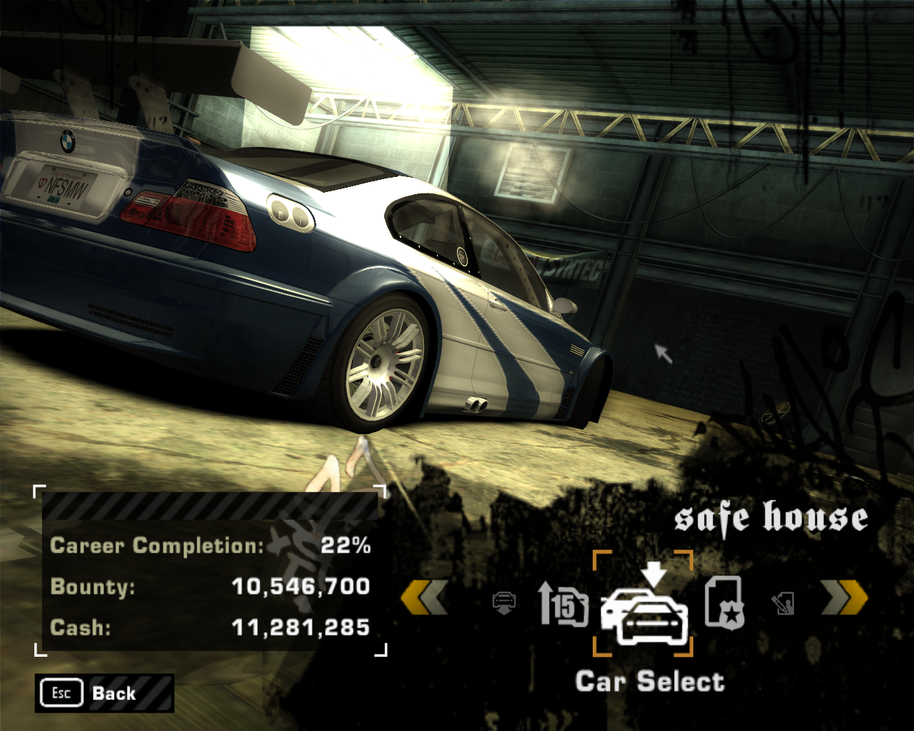 Need For Speed Most Wanted 22% completed all 15 blacklist car have without blacklist races. Safe file.