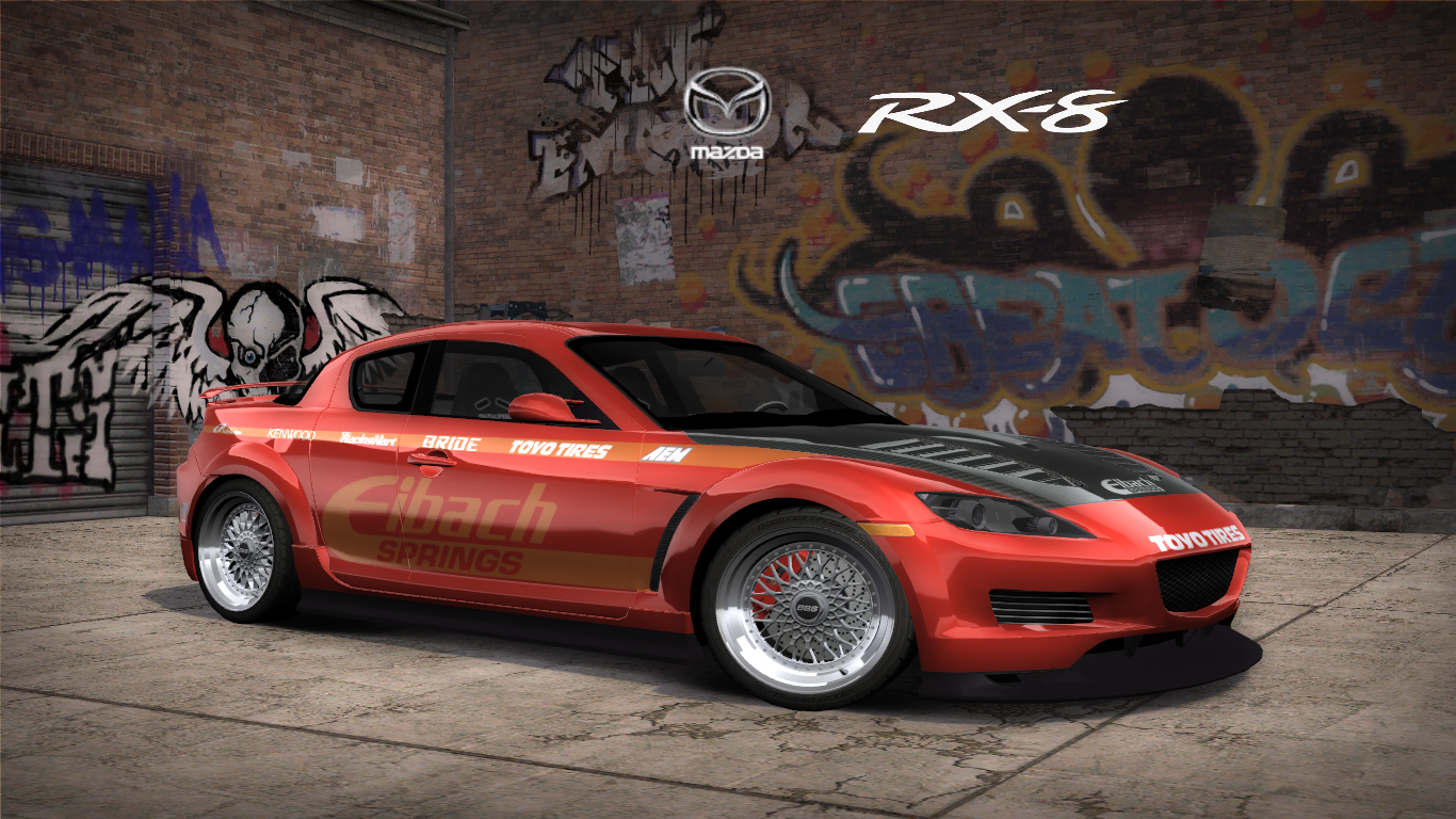 Need For Speed Most Wanted Mazda RX-8 SE3P (Hot Wheels : HIN D-Force) (Addon/Replace Vinyl)